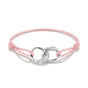 Textile bracelet Together pink with zirconia | THOMAS SABO Australia