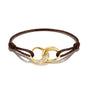 Textile bracelet Together brown with zirconia | THOMAS SABO Australia