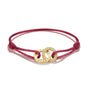 Textile bracelet Together red with zirconia | THOMAS SABO Australia