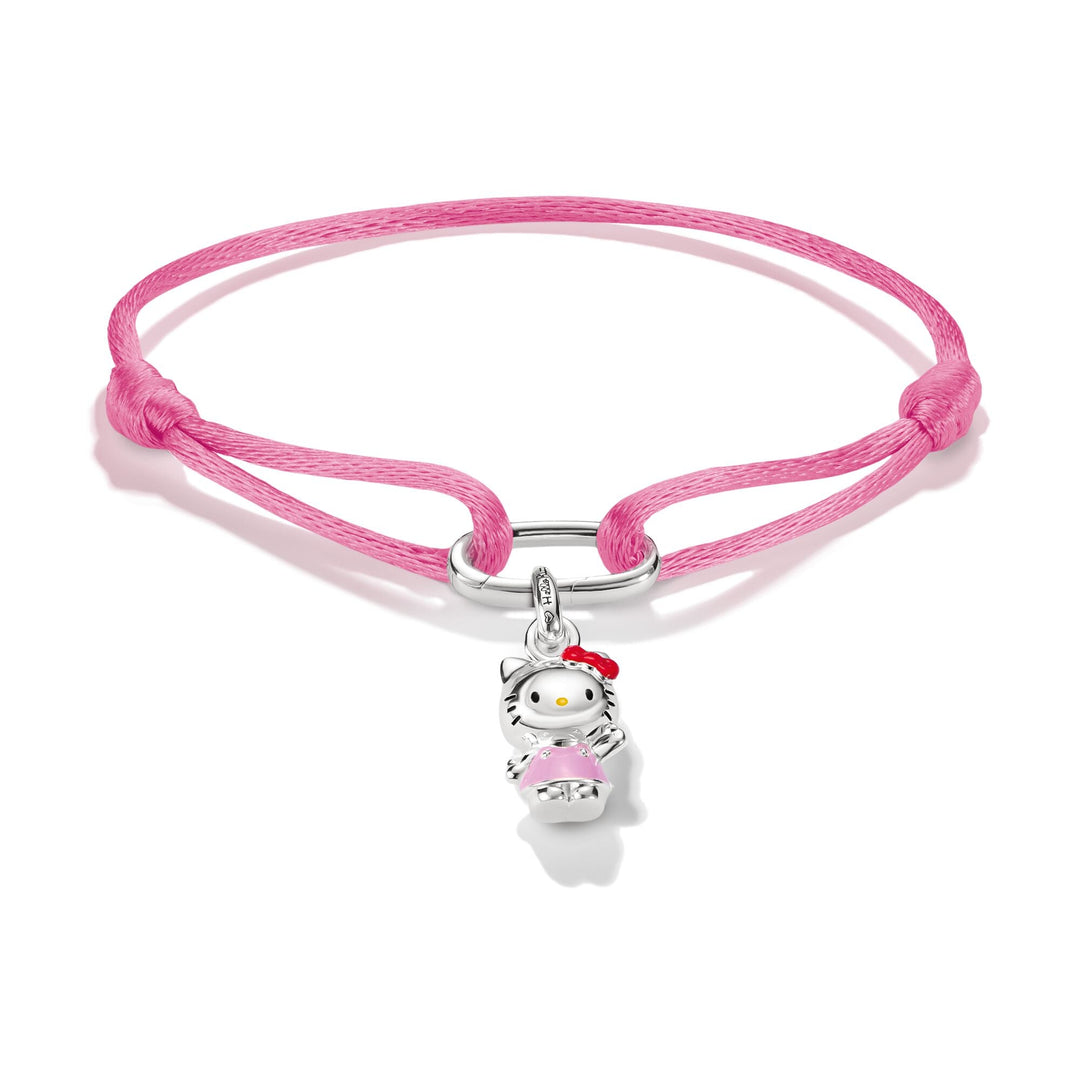 Hello Kitty Textile bracelet rosa mit Charm
 | THOMAS SABO Australia