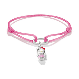Hello Kitty Textile bracelet rosa mit Charm
 | THOMAS SABO Australia