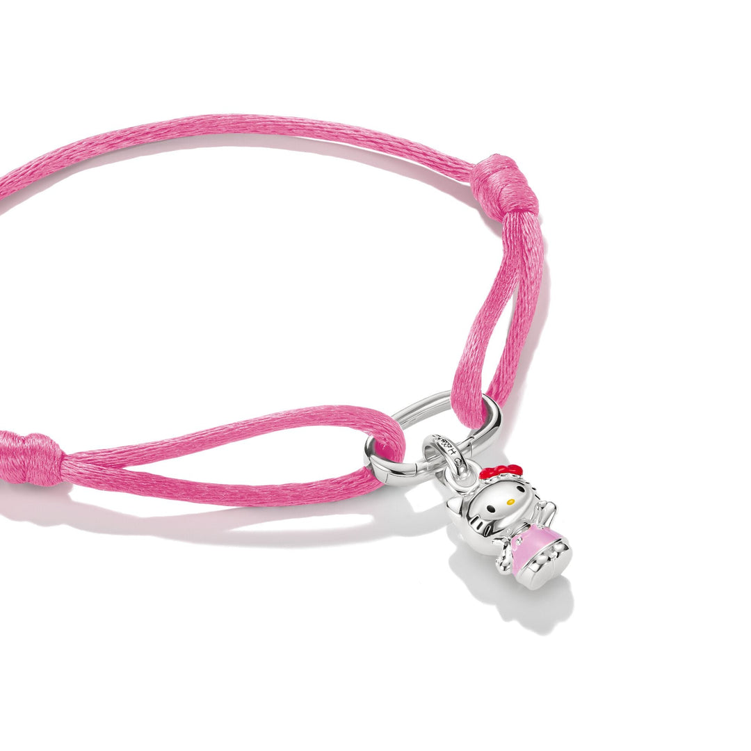 Hello Kitty Textile bracelet rosa mit Charm
 | THOMAS SABO Australia