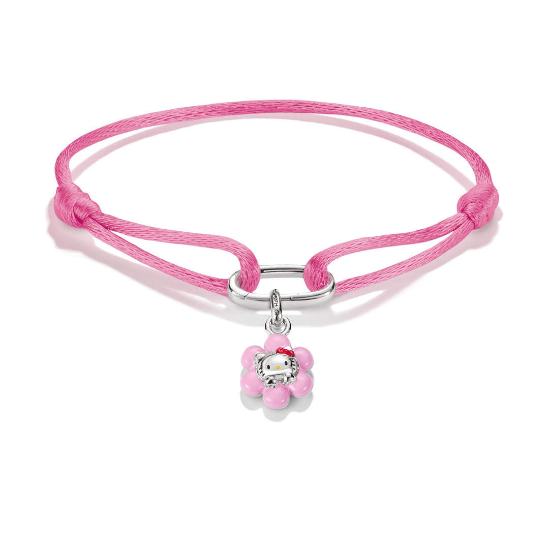 Hello Kitty Textile bracelet rosa mit Charm | THOMAS SABO AUSTRALIA
