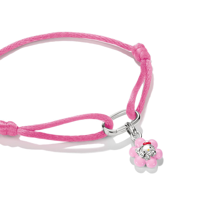 Hello Kitty Textile bracelet rosa mit Charm | THOMAS SABO AUSTRALIA
