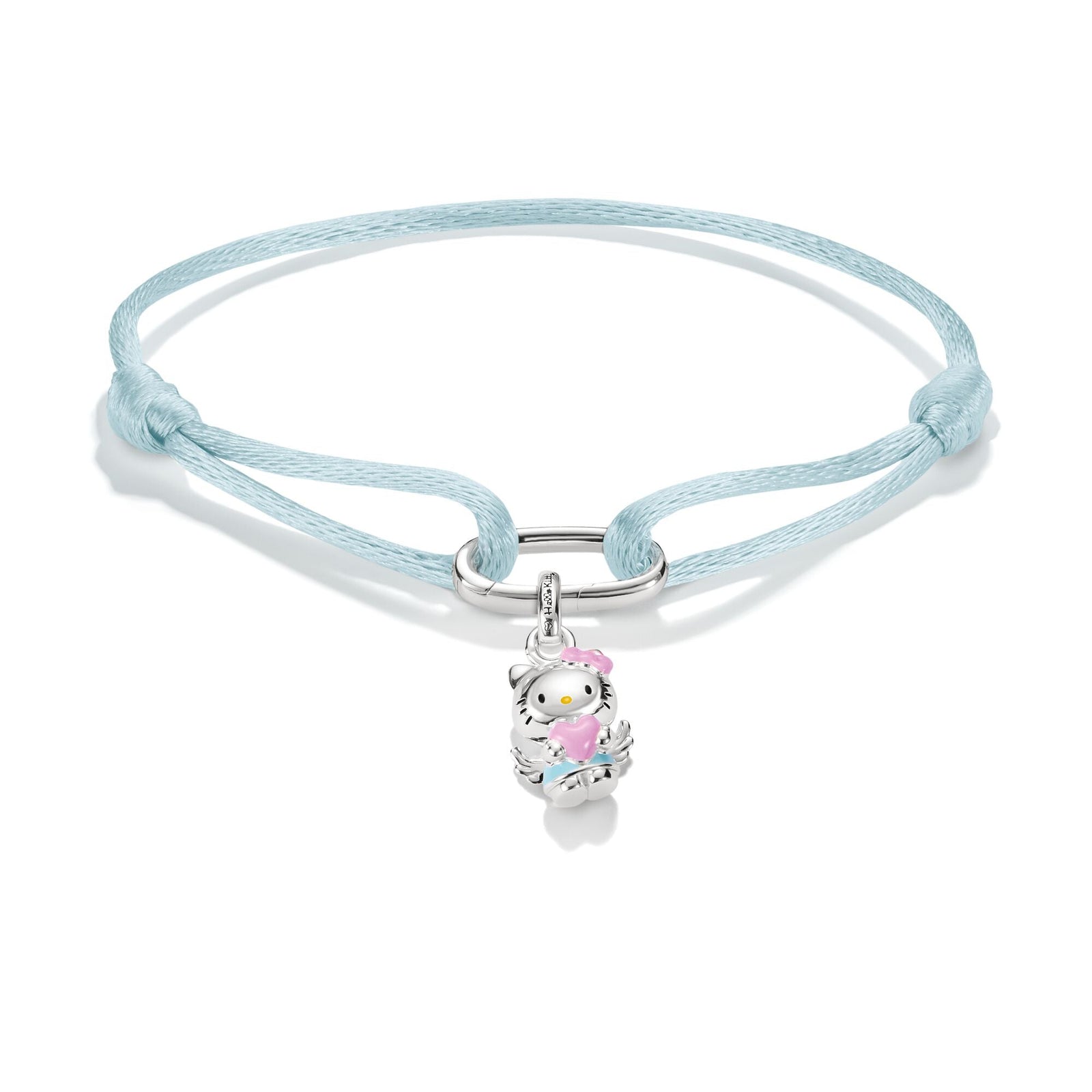 Hello Kitty Textile bracelet light blue with charm | THOMAS SABO Australia