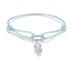 Hello Kitty Textile bracelet light blue with charm | THOMAS SABO Australia