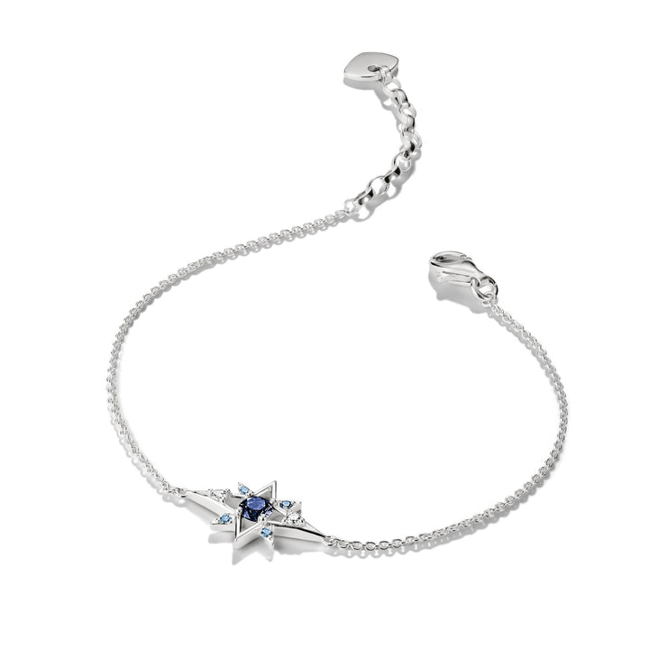 Bracelet star with blue stones
