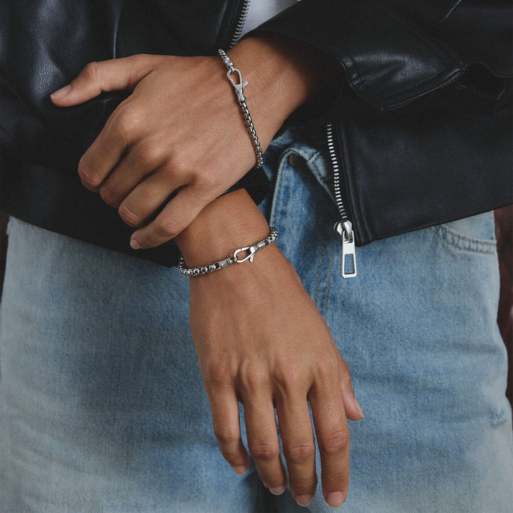 Stainless Steel Box Chain Bracelet 4mm
