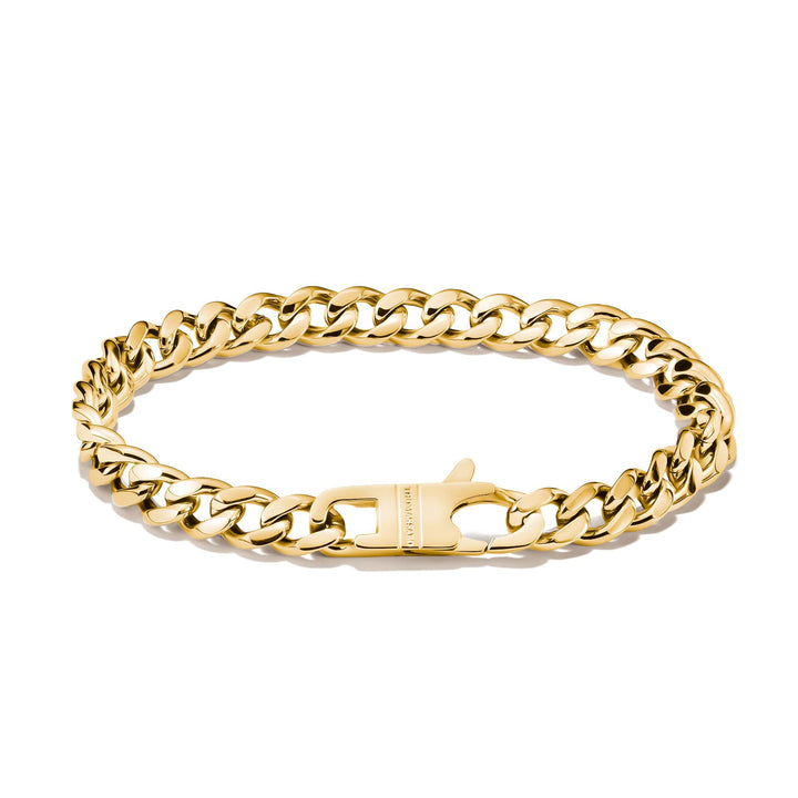 Gold-Tone Stainless Steel Curb Chain Bracelet 7mm | THOMAS SABO