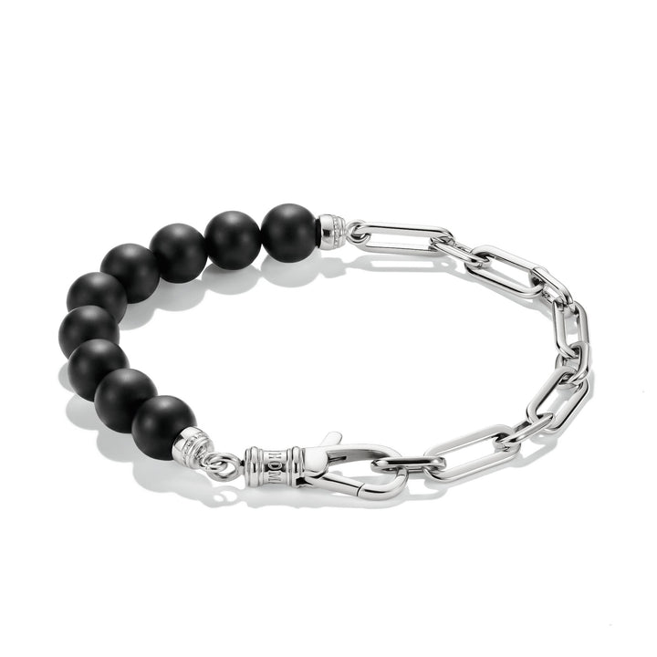 Stainless Steel Obsidian Bead Bracelet | THOMAS SABO