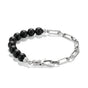 Stainless Steel Obsidian Bead Bracelet | THOMAS SABO