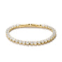 Gold-Tone Stainless Steel Tennis Bracelet with White Zirconia | THOMAS SABO