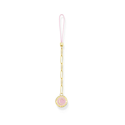 Yellow-gold plated Charm Club short mobile chain  | THOMAS SABO Australia