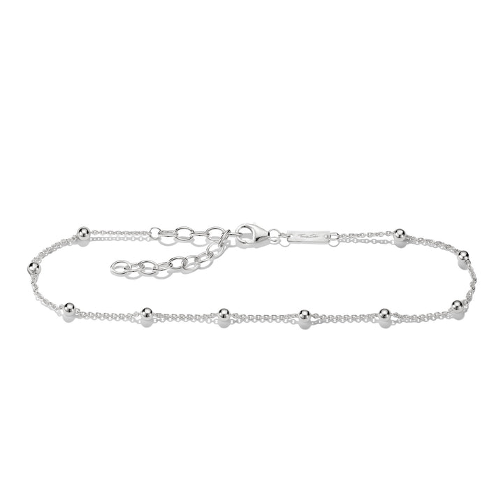 Anklet with Dots Silver