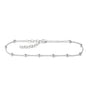 Anklet with Dots Silver