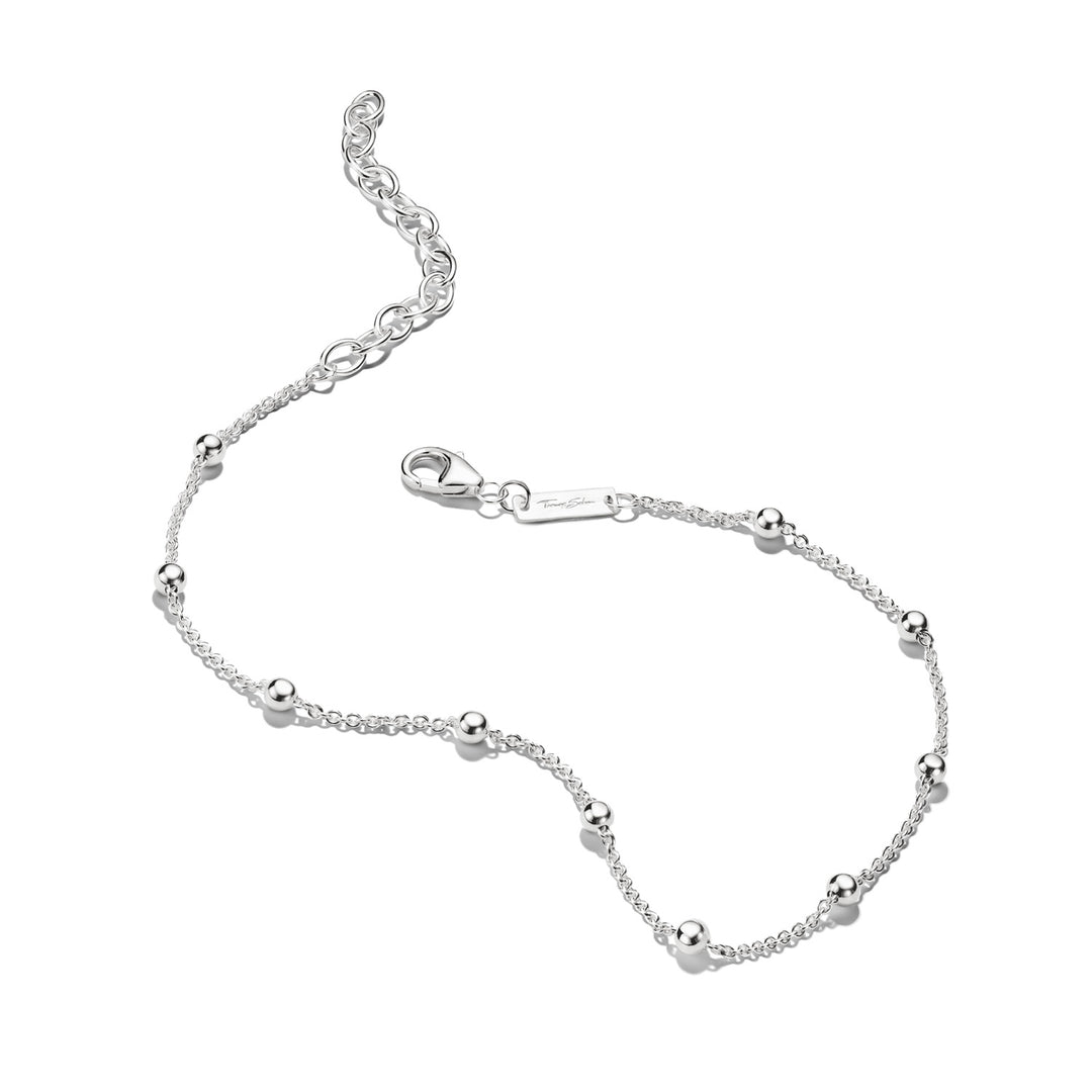 Anklet with Dots Silver