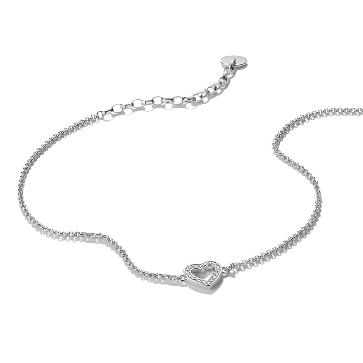 Anklet heart with zirconia | THOMAS SABO Australia