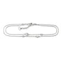 Anklet hearts with zirconia