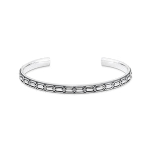 Bangle narrow crocodile shell silver blackened | THOMAS SABO Australia