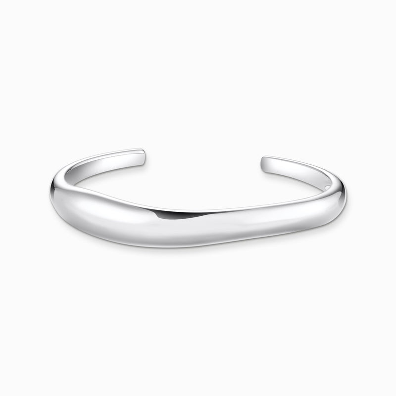 Curved Bangle Silver | THOMAS SABO Australia