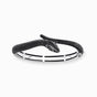 Snake bracelet with black zirconia