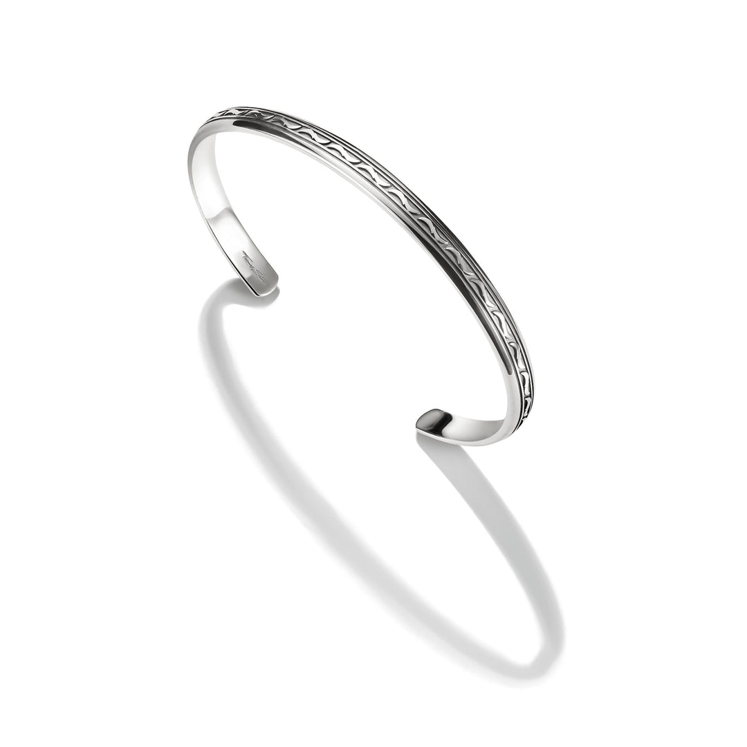 Bangle with Engraving Wild Horses