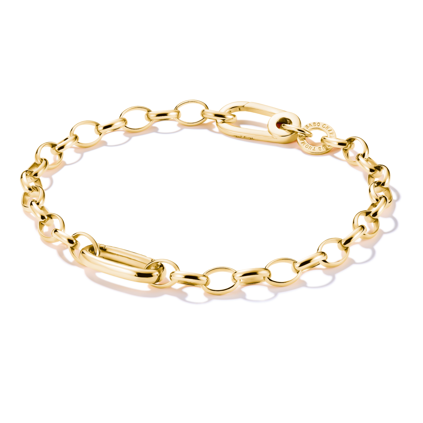 Charm bracelet with Connect link Gold