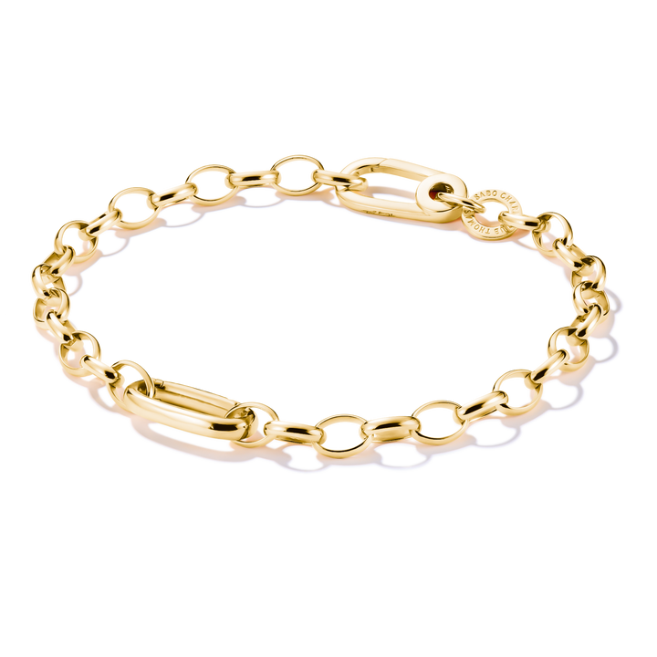 Charm bracelet with Connect link Gold