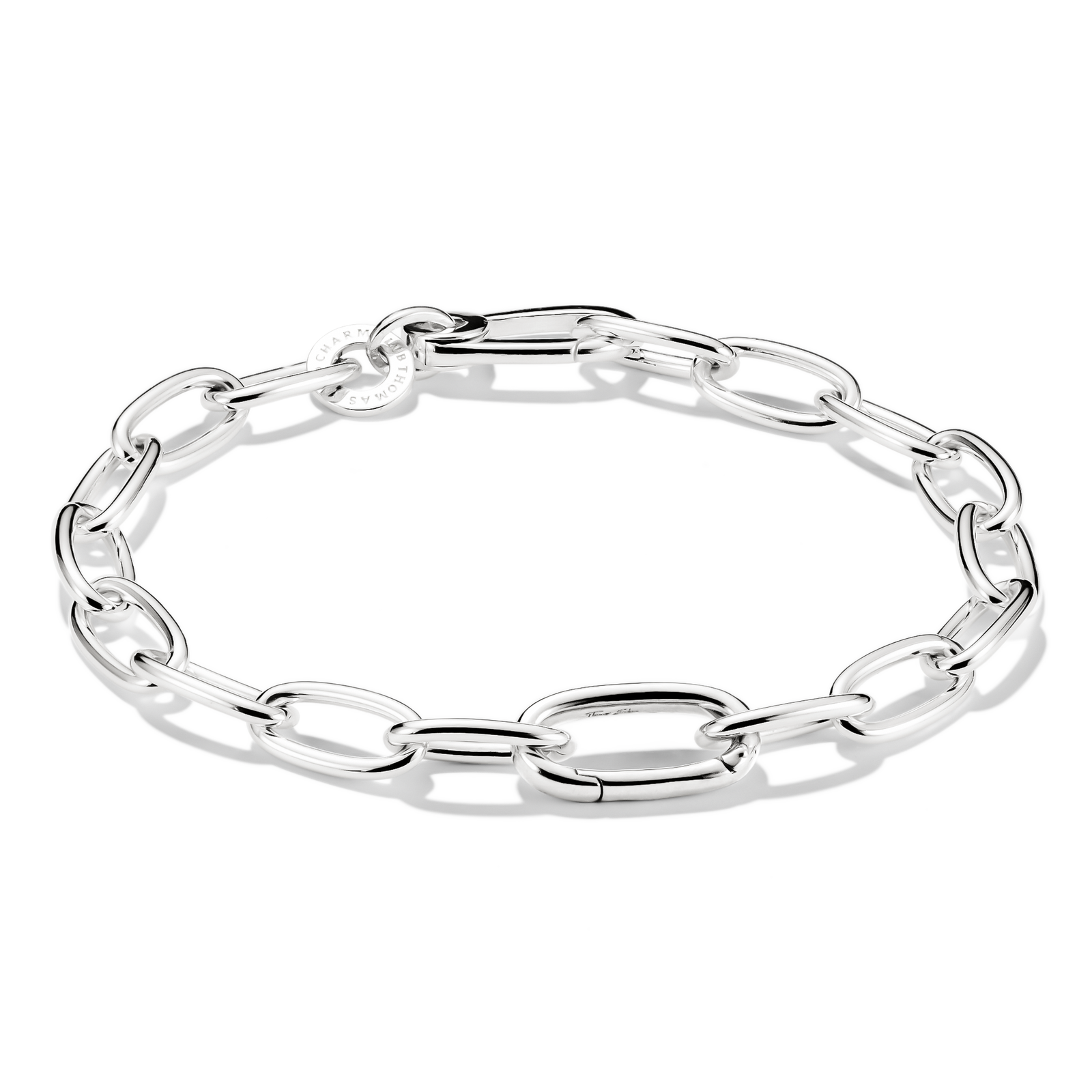 Charm bracelet with Connect link Silver