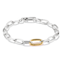 Charm bracelet bicolour with Connect link