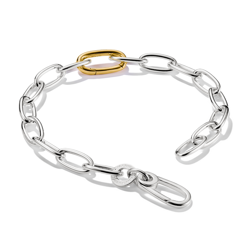 Charm bracelet bicolour with Connect link