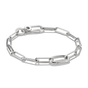 Connect Charm bracelet paperclip Silver