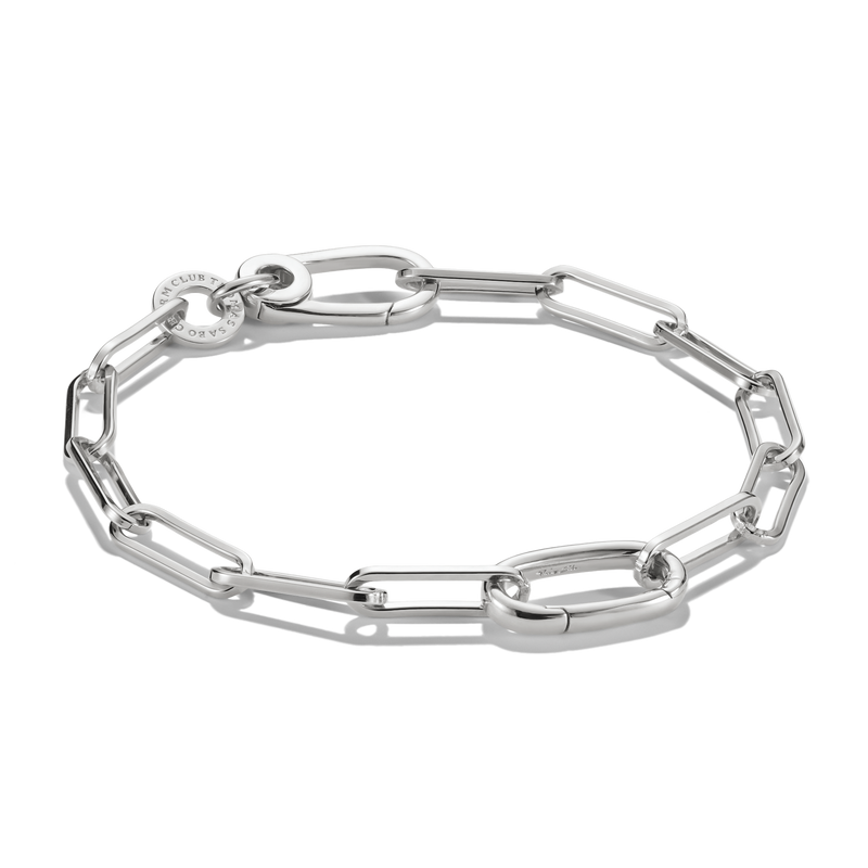 Connect Charm bracelet paperclip Silver
