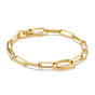 Connect Charm bracelet Paperclip Gold