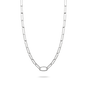 Connect Charm necklace paperclip Silver