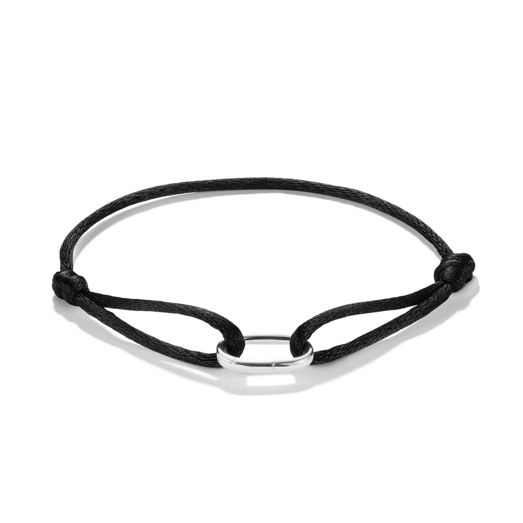 Connect Textile Bracelet Black