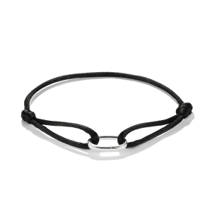 Connect Textile Bracelet Black
