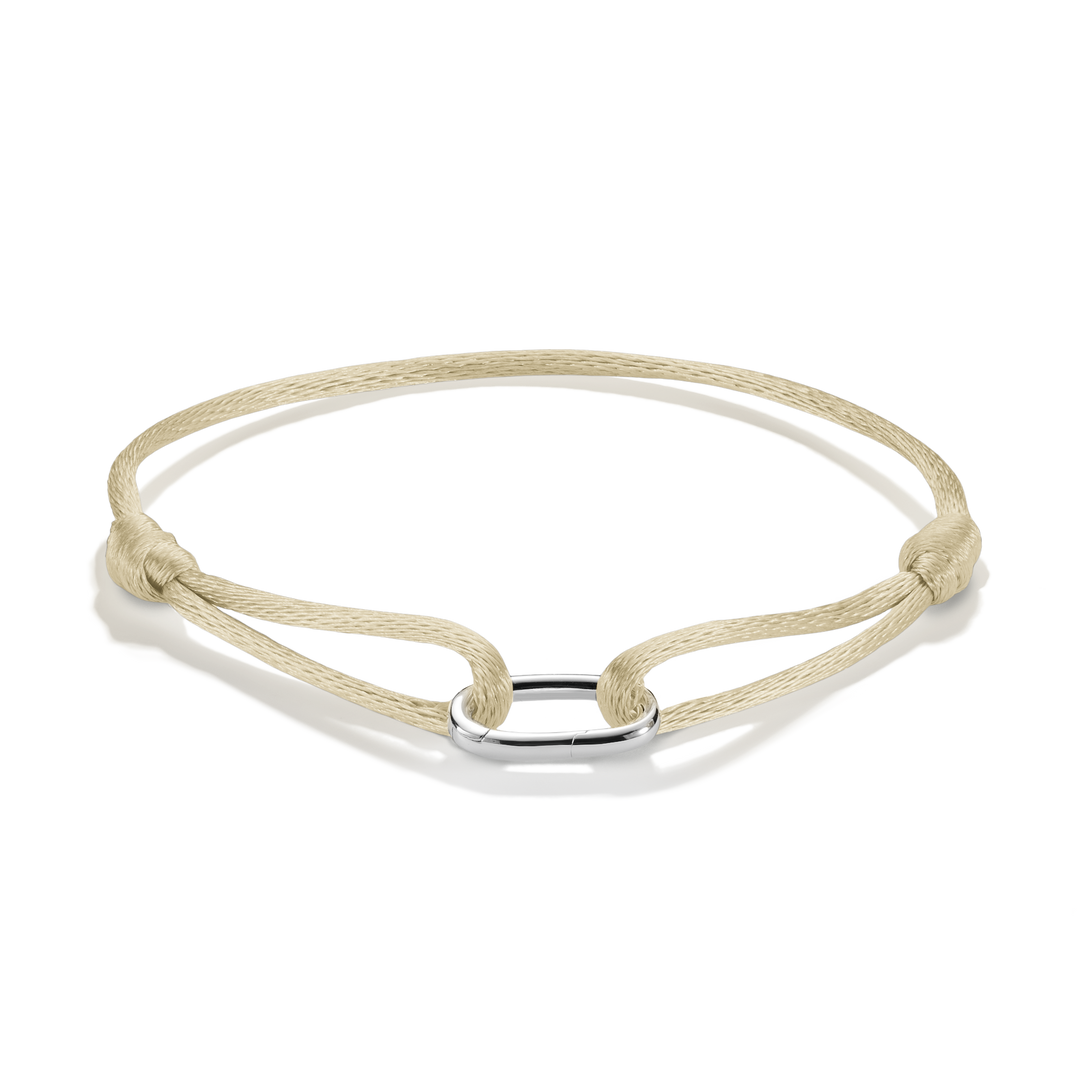 Connect Textile Bracelet Beige