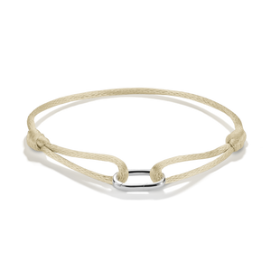 Connect Textile Bracelet Beige