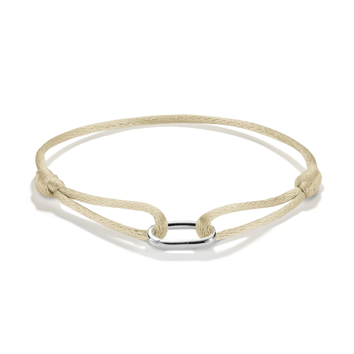 Connect Textile Bracelet Beige