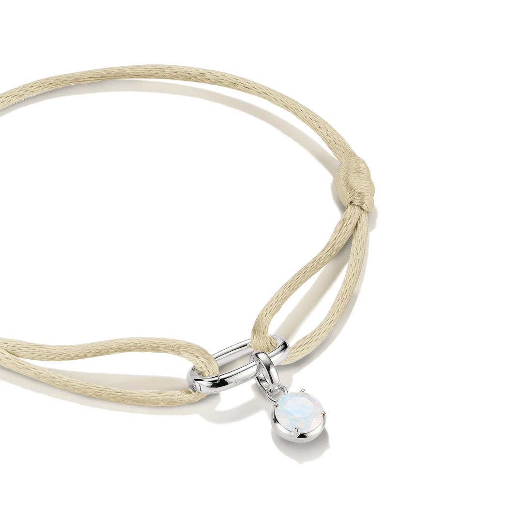 Connect Textile Bracelet Beige