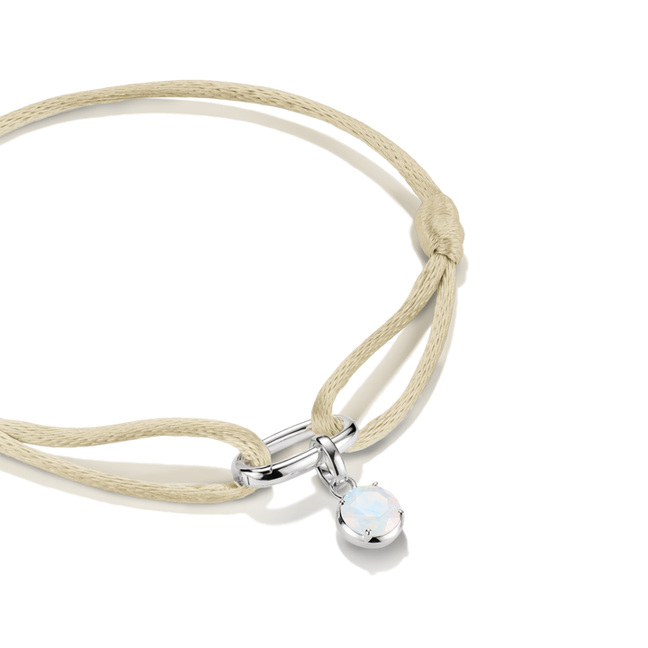 Connect Textile Bracelet Beige