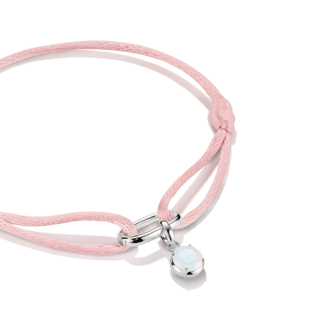 Connect Textile Bracelet Pink