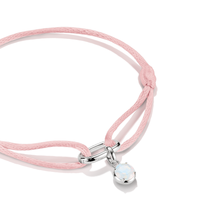 Connect Textile Bracelet Pink