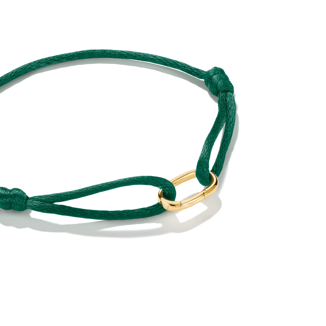 Connect Textile Bracelet Green