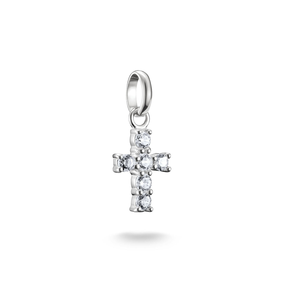Charm pendant cross with white stones Connect  | THOMAS SABO Australia