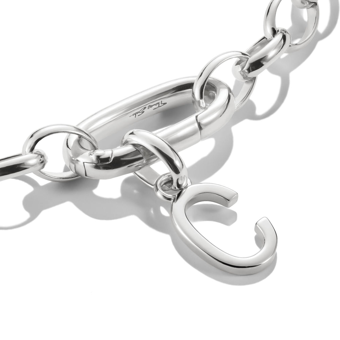 Connect Charm letter C Silver