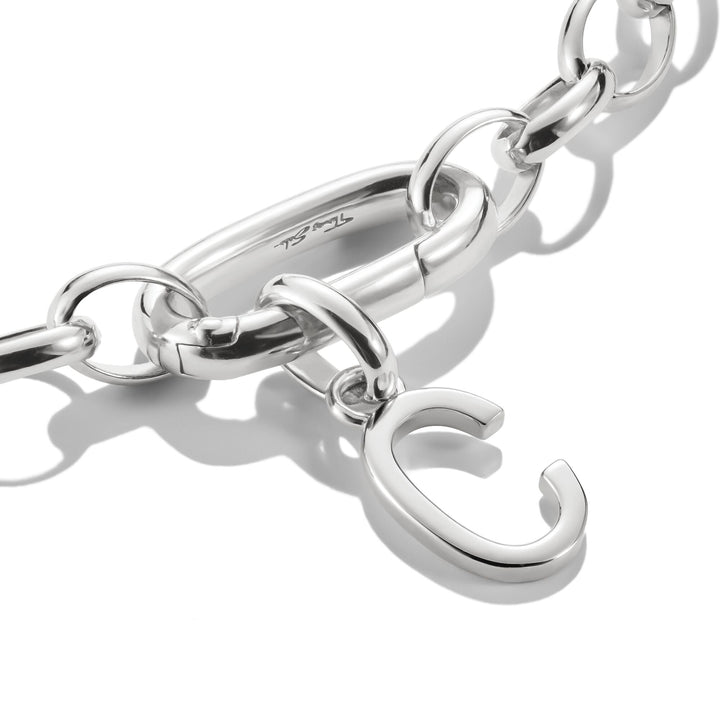 Connect Charm letter C Silver
