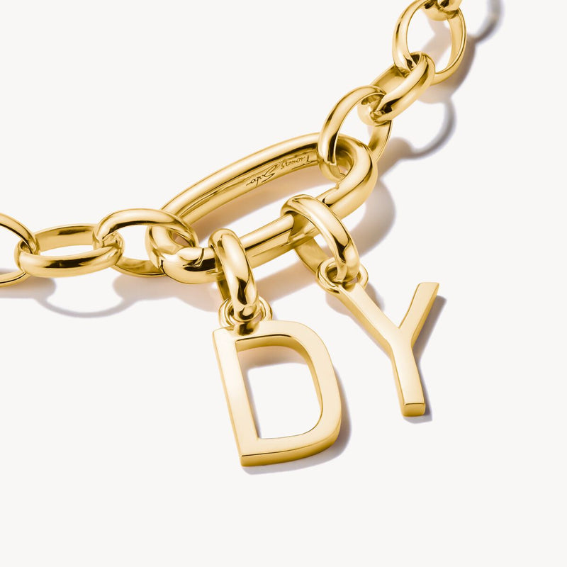 Connect Charm letter D Gold