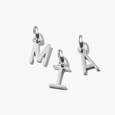 Connect Charm letter I Silver